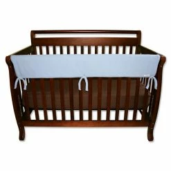 Trend Lab Solid Convertible Crib Rail Cover Blue -Trend Lab shop unnamed file 103