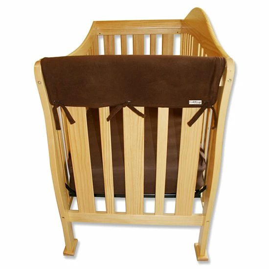 Trend Lab 2-pk. Solid Convertible Crib Side Rail Covers White 8 Trend Lab 2-pk. Solid Convertible Crib Side Rail Covers White - Image 6