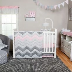 Trend Lab Cotton Candy 3-pc. Chevron Crib Bedding Set