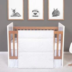 Trend Lab Simply White 3 Piece Crib Bedding Set