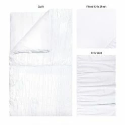 Trend Lab Simply White 3 Piece Crib Bedding Set -Trend Lab shop unnamed file 151