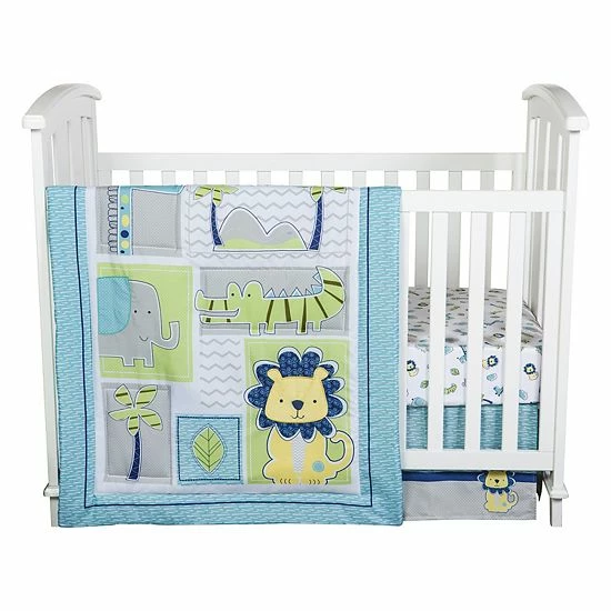 Trend Lab 4 Piece Jungle Roar Crib Bedding Set 4 Trend Lab 4 Piece Jungle Roar Crib Bedding Set - Image 2