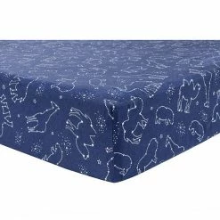 Trend Lab Starry Safari Flannel Fitted Crib Sheet