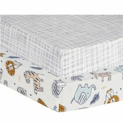 Trend Lab Zambia 2-Pack Flannel Playard Sheets