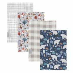 Trend Lab Woodland Wonder 4-Pack Baby Flannel Blankets