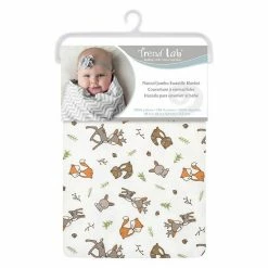 Trend Lab Forest Nap Jumbo Deluxe Flannel Blanket