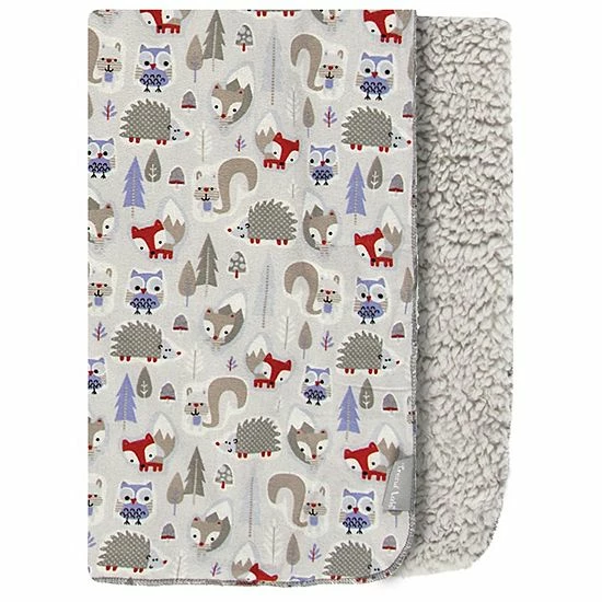 Trend Lab Winter Forest Faux Shearling Reversible Blanket 6 Trend Lab Winter Forest Faux Shearling Reversible Blanket - Image 4