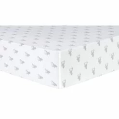 Trend Lab Stag Head Deluxe Flannel Fitted Crib Sheet