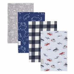 Trend Lab Sky Traveler 4-Pack Baby Flannel Blankets
