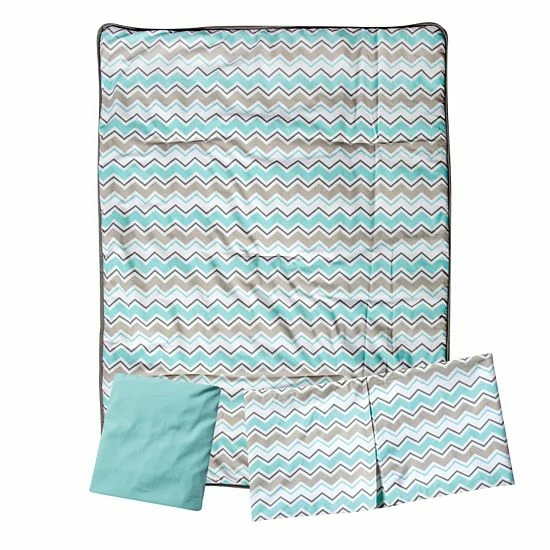 Trend Lab 3-pc. Chevron Crib Bedding Set Buttercup Zig Zag 5 Trend Lab 3-pc. Chevron Crib Bedding Set Buttercup Zig Zag - Image 3