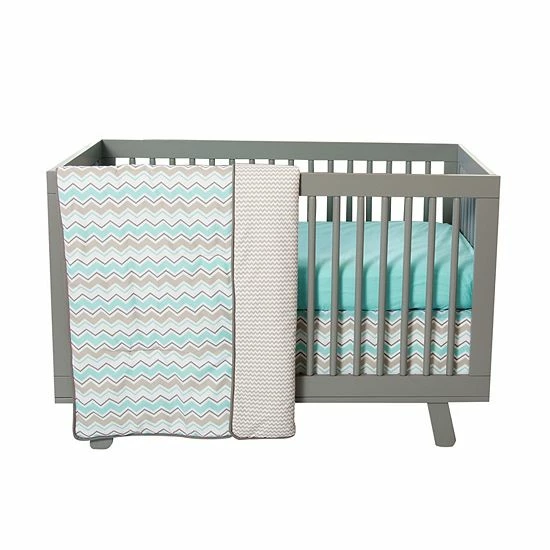 Trend Lab 3-pc. Chevron Crib Bedding Set Buttercup Zig Zag 6 Trend Lab 3-pc. Chevron Crib Bedding Set Buttercup Zig Zag - Image 4