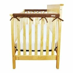 Trend Lab CribWrap 2-pc. Narrow Rail Cover Set - Brown