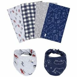 Trend Lab Sky Traveler 6-Piece Bandana Bib & Burp Cloth Set
