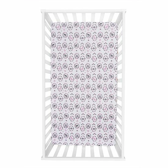 Trend Lab Sweet Forest Friends Woodland Portraits Fitted Crib Sheet 4 Trend Lab Sweet Forest Friends Woodland Portraits Fitted Crib Sheet - Image 2