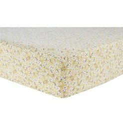 Trend Lab Golden Daisy Flannel Fitted Crib Sheet
