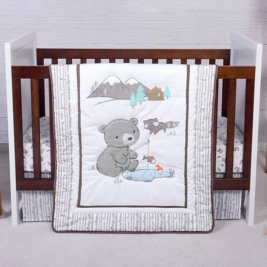 Trend Lab Gone Fishing 3 Piece Crib Bedding Set 3 Trend Lab Gone Fishing 3 Piece Crib Bedding Set