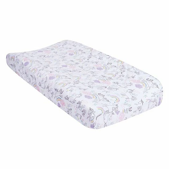 Trend Lab Unicorns Quilted Jersey Changing Pad Cover 3 Trend Lab Unicorns Quilted Jersey Changing Pad Cover