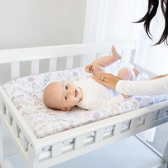 Trend Lab Unicorns Quilted Jersey Changing Pad Cover 4 Trend Lab Unicorns Quilted Jersey Changing Pad Cover - Image 2