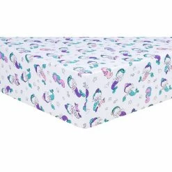 Trend Lab Mermaids Jersey Fitted Crib Sheet