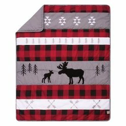 Trend Lab Lumberjack Moose 3 Piece Crib Bedding Set -Trend Lab shop unnamed file 669