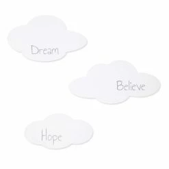 Trend Lab Clouds 3-Piece "Dream, Believe, Hope" Wall Decor Set