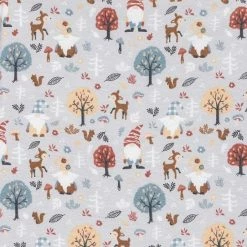 Trend Lab Woodland Gnomes Flannel Fitted Crib Sheet -Trend Lab shop unnamed file 77