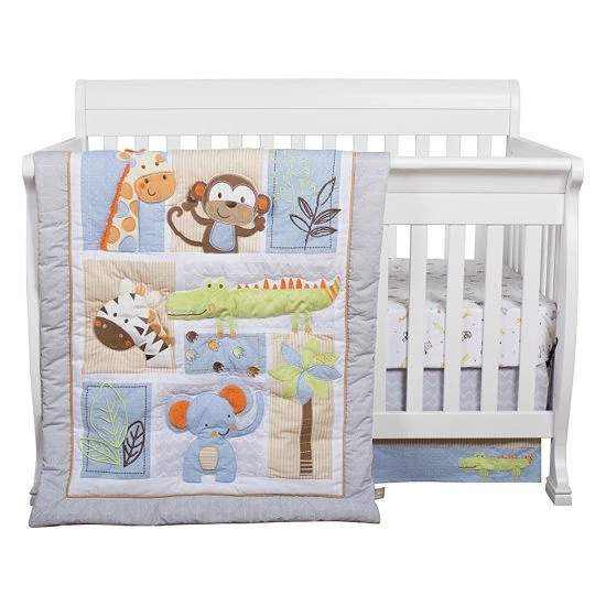 Trend Lab Jungle Fun 6-pc. Crib Bedding Set 4 Trend Lab Jungle Fun 6-pc. Crib Bedding Set - Image 2