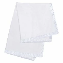 Trend Lab Plush Satin Trim Baby Blanket
