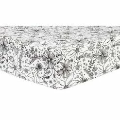 Trend Lab Floral Deluxe Flannel Fitted Crib Sheet