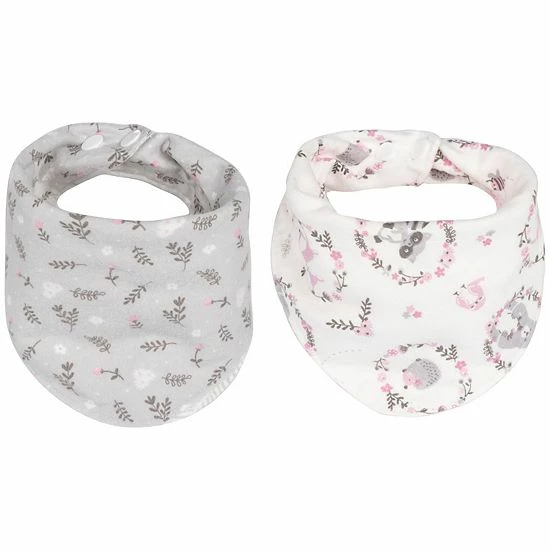 Trend Lab Sweet Forest Friends 6-Piece Bib & Burp Cloth Set 4 Trend Lab Sweet Forest Friends 6-Piece Bib & Burp Cloth Set - Image 2